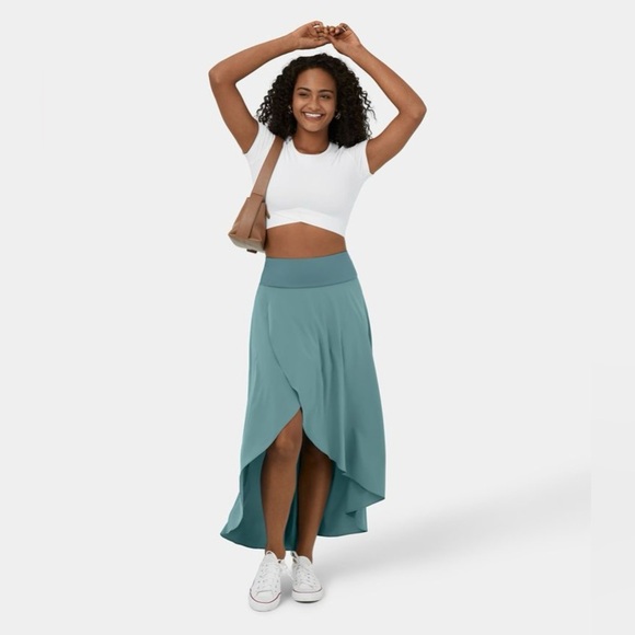 Halara Breezeful™ High Waisted High Low Ruffle 2-in-1 Flowy Maxi Skirt | NWT - Picture 8 of 12